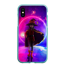 Чехол iPhone XS Max матовый Konosuba Мэгумин cute, цвет: 3D-мятный