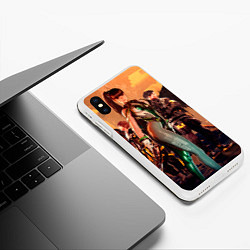 Чехол iPhone XS Max матовый Ева Адам Лили stellar blade, цвет: 3D-белый — фото 2