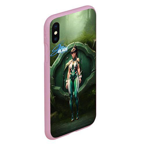Чехол iPhone XS Max матовый Stellar Blade Eve girl / 3D-Розовый – фото 2