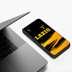 Чехол iPhone XS Max матовый Lazio - gold gradient посередине, цвет: 3D-черный — фото 2