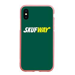 Чехол iPhone XS Max матовый Skuf - way, цвет: 3D-баблгам