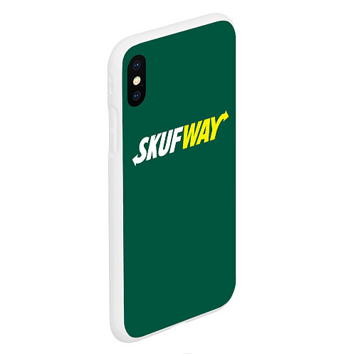 Чехол iPhone XS Max матовый Skuf - way / 3D-Белый – фото 2