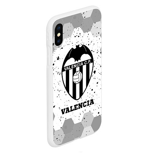 Чехол iPhone XS Max матовый Valencia sport на светлом фоне / 3D-Белый – фото 2