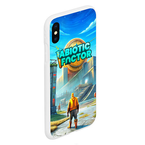 Чехол iPhone XS Max матовый Abiotic Factor атомный завод / 3D-Белый – фото 2