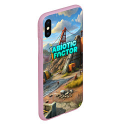 Чехол iPhone XS Max матовый Abiotic Factor атомный мир, цвет: 3D-розовый — фото 2