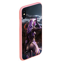 Чехол iPhone XS Max матовый Mass Effect ТалиЗора и космический корабль, цвет: 3D-баблгам — фото 2