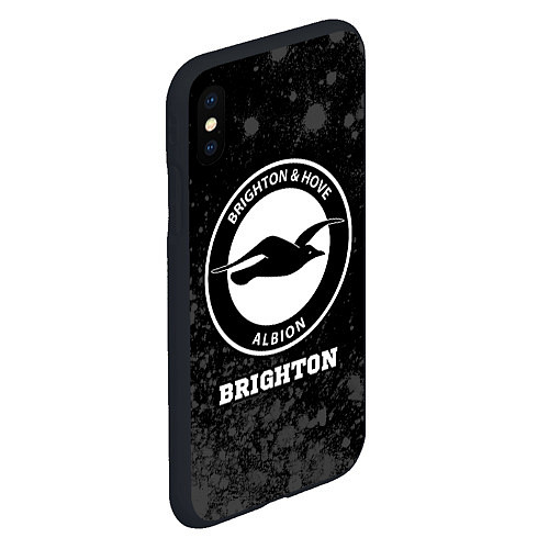 Чехол iPhone XS Max матовый Brighton sport на темном фоне / 3D-Черный – фото 2