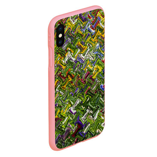 Чехол iPhone XS Max матовый Разноцветная абстракция / 3D-Баблгам – фото 2