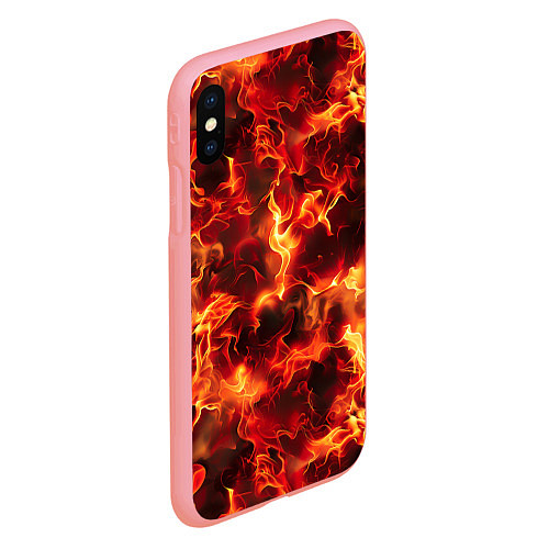 Чехол iPhone XS Max матовый Огненный элементаль / 3D-Баблгам – фото 2
