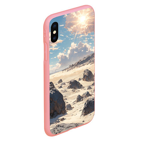 Чехол iPhone XS Max матовый Аниме пляж / 3D-Баблгам – фото 2