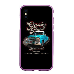 Чехол iPhone XS Max матовый Винтажный пикап Chevrolet Apache 1959 года, цвет: 3D-фиолетовый