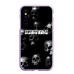 Чехол iPhone XS Max матовый Scorpions logo rock group