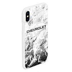 Чехол iPhone XS Max матовый Chevrolet white graphite, цвет: 3D-белый — фото 2