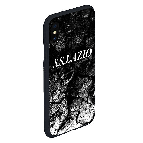 Чехол iPhone XS Max матовый Lazio black graphite / 3D-Черный – фото 2