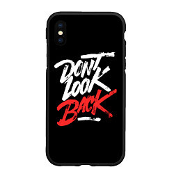 Чехол iPhone XS Max матовый The call - dont look back, цвет: 3D-черный