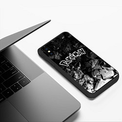 Чехол iPhone XS Max матовый Pokemon black graphite, цвет: 3D-черный — фото 2