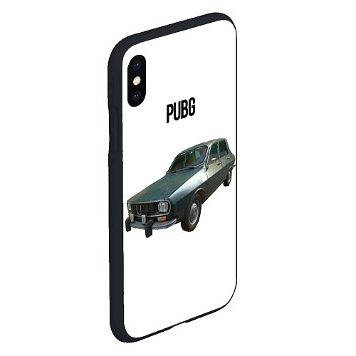 Чехол iPhone XS Max матовый Автомобиль PUBG / 3D-Черный – фото 2