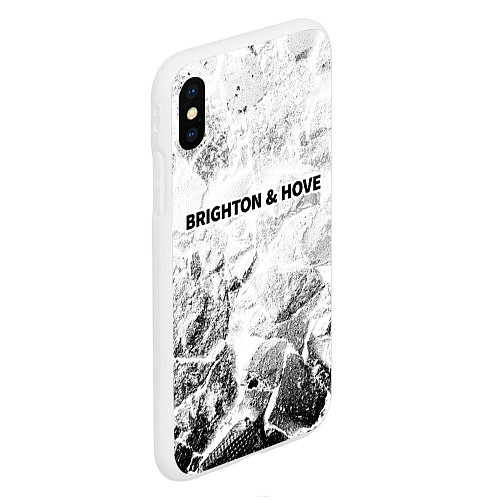 Чехол iPhone XS Max матовый Brighton white graphite / 3D-Белый – фото 2