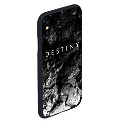 Чехол iPhone XS Max матовый Destiny black graphite, цвет: 3D-черный — фото 2