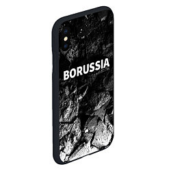 Чехол iPhone XS Max матовый Borussia black graphite, цвет: 3D-черный — фото 2