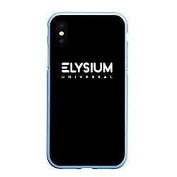 Чехол iPhone XS Max матовый Disco Elysium rpg, цвет: 3D-голубой