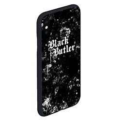 Чехол iPhone XS Max матовый Black Butler black ice, цвет: 3D-черный — фото 2