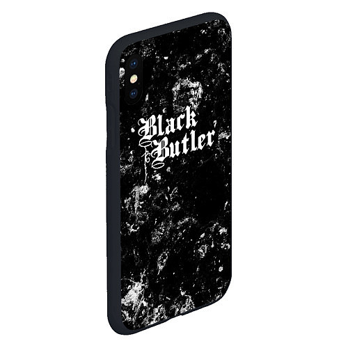 Чехол iPhone XS Max матовый Black Butler black ice / 3D-Черный – фото 2