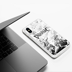 Чехол iPhone XS Max матовый Bullet For My Valentine white graphite, цвет: 3D-белый — фото 2