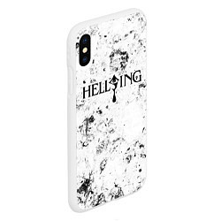 Чехол iPhone XS Max матовый Hellsing dirty ice, цвет: 3D-белый — фото 2