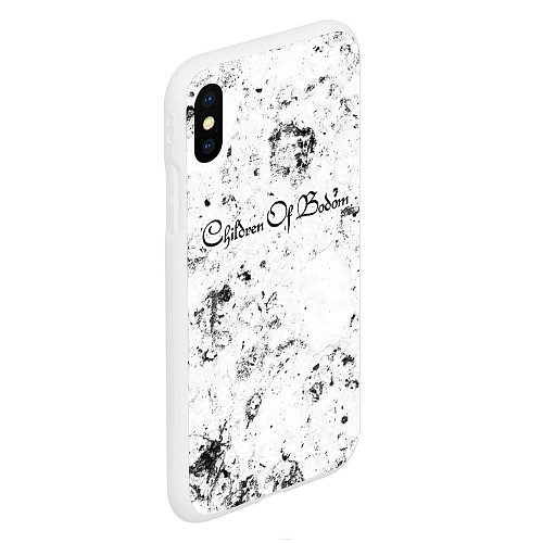 Чехол iPhone XS Max матовый Children of Bodom dirty ice / 3D-Белый – фото 2