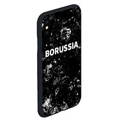 Чехол iPhone XS Max матовый Borussia black ice, цвет: 3D-черный — фото 2