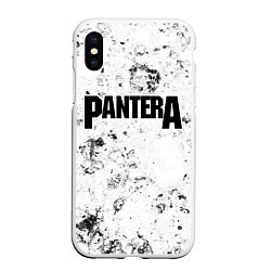 Чехол iPhone XS Max матовый Pantera dirty ice, цвет: 3D-белый