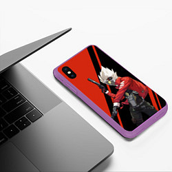 Чехол iPhone XS Max матовый Zenless Zone Zero Billy Kid, цвет: 3D-фиолетовый — фото 2