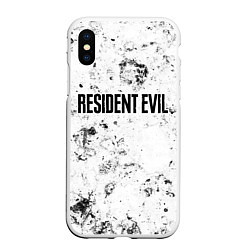 Чехол iPhone XS Max матовый Resident Evil dirty ice, цвет: 3D-белый