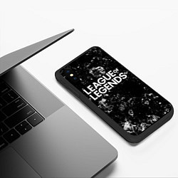 Чехол iPhone XS Max матовый League of Legends black ice, цвет: 3D-черный — фото 2