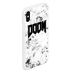 Чехол iPhone XS Max матовый Doom dirty ice, цвет: 3D-белый — фото 2