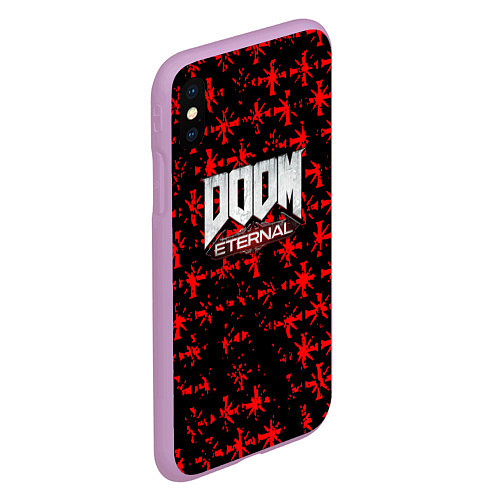 Чехол iPhone XS Max матовый Doom x Farcry / 3D-Сиреневый – фото 2