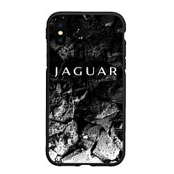 Чехол iPhone XS Max матовый Jaguar black graphite, цвет: 3D-черный