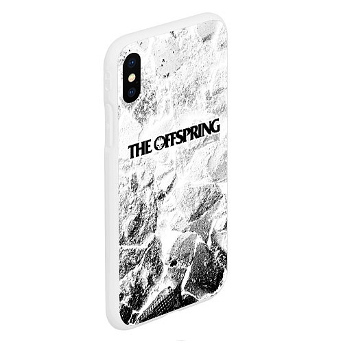 Чехол iPhone XS Max матовый The Offspring white graphite / 3D-Белый – фото 2