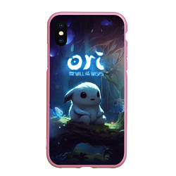 Чехол iPhone XS Max матовый Naru Ori and the Will of the Wisps, цвет: 3D-розовый