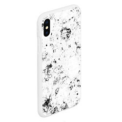 Чехол iPhone XS Max матовый Quake dirty ice, цвет: 3D-белый — фото 2