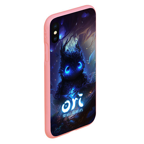 Чехол iPhone XS Max матовый Ori сова в слепом лесу / 3D-Баблгам – фото 2