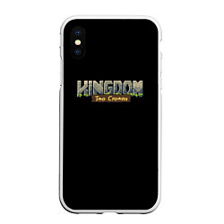 Чехол iPhone XS Max матовый Kingdom rpg, цвет: 3D-белый