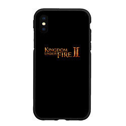 Чехол iPhone XS Max матовый Kingdom, цвет: 3D-черный