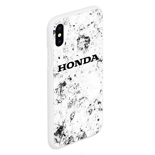 Чехол iPhone XS Max матовый Honda dirty ice / 3D-Белый – фото 2