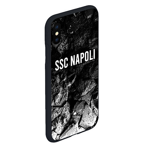 Чехол iPhone XS Max матовый Napoli black graphite / 3D-Черный – фото 2