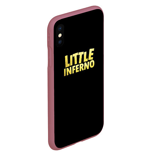 Чехол iPhone XS Max матовый Little Inferno roglike / 3D-Малиновый – фото 2