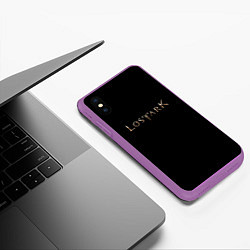 Чехол iPhone XS Max матовый Lostark, цвет: 3D-фиолетовый — фото 2