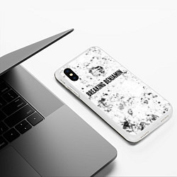 Чехол iPhone XS Max матовый Breaking Benjamin dirty ice, цвет: 3D-белый — фото 2