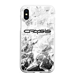 Чехол iPhone XS Max матовый Crysis white graphite, цвет: 3D-белый